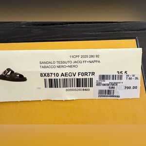 Fendi Nero and Tabacco Women's Sandals